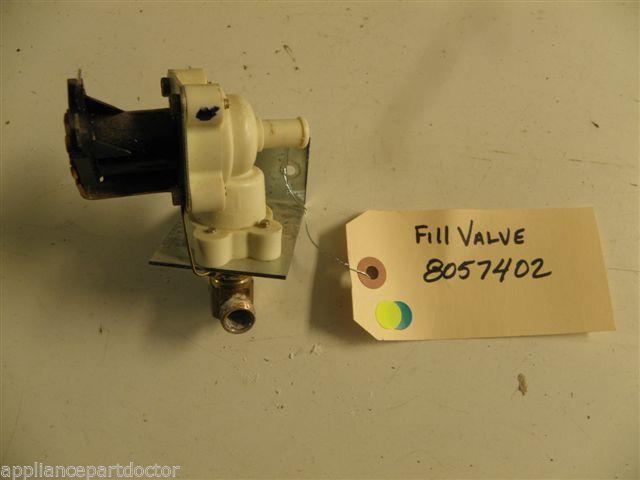 FRIDGIDAIRE DISHWASHER 8057402 FILL VALVE USED PART ASSEMBLY FRIDGIDAIRE DISHWASHER 8057402 FILL VALVE USED PART ASSEMBLY